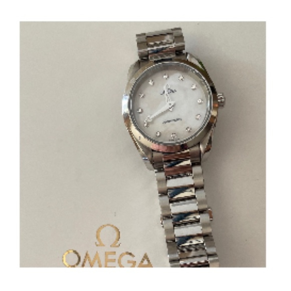 SOLD - Authentic Omega Seamaster Aqua Terra Ladies 28mm Quartz Diamond Dot Watch